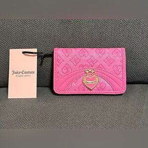 NWT Juicy Couture Precious Moments Elongated Bifold Wallet - Pink